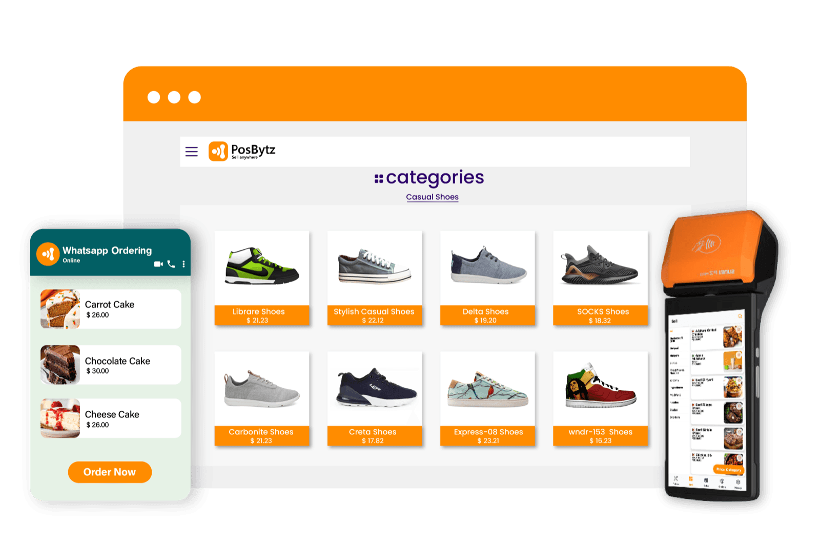 PosBytz omnichannel platform across POS, web store and mobile apps